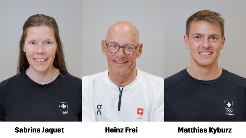 De gauche à droite: Sabrina Jaquet, Heinz Frei, Matthias Kyburz.